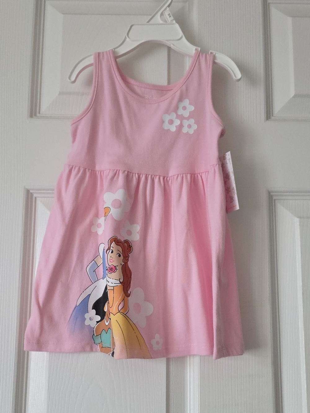 Girls' Pink Princess Graphic Tank Dress